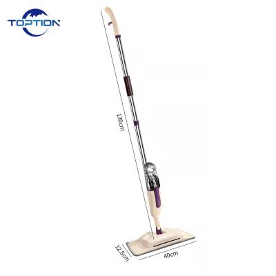 China Sustainable High Quality Floor Jet Cleaning Mop With Rectangle Microfiber Head for sale