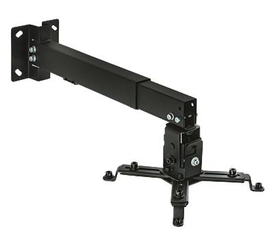 China SPCC Cold Rolled Steel Adjustable DLP Projector Bracket Ceiling Wall Tilt Mount Projector Bracket with Extension Bar for sale