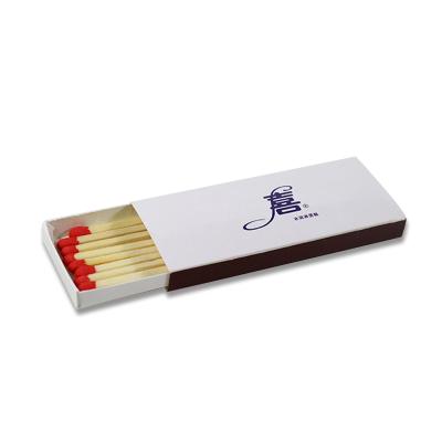 China Promotional Custom Logo White Long Slide Match Box Plain Reusable Reusable Packaging Matchbox New Materials Small Match Box for sale