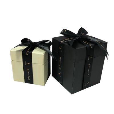 China Recyclable Custom Design With High Quality Wholesale Candle Cardboard Candle Packaging Gift Boxes for sale