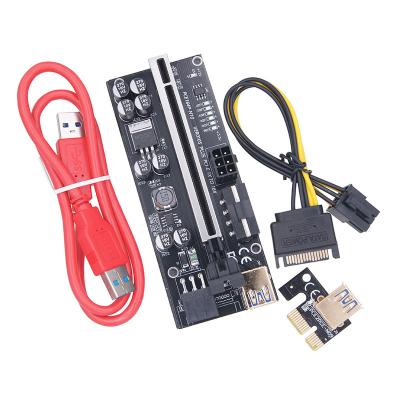 China Power Supply Board Ver 010S Plus 010s 1X 16X 6 Riser Card Pcie Riser To USB 3.0 PIN Adapter for sale