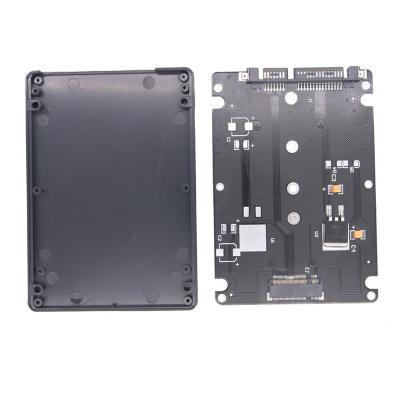 China Desktop 2.5 Inch 7mm Anti-scratch NGFF To SATA3 Adapter M.2 NGFF Card SSD Box for sale