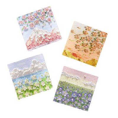 China Cute Multicolor Self Adhesive Sticky Note Pad Custom Shape 3*3 Inch For School Diary Writing Notes for sale