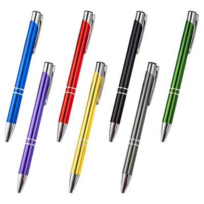 China Hot Selling Promotional Metal Pen Custom Logo Ball Pen Office School Ballpoint Pens Metal Pen With Custom Logo for sale