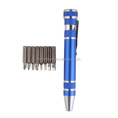 China Aluminum 8 in one high quality, cheap and multifunctional screwdrivers repair used for sale