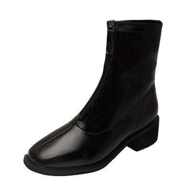 China Schuhe buty ladies shoes fashion large size light zapatos-femenin zipper boots women bulky obuwie botas shoes damskie for sale