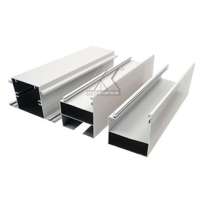 China 6063 Anti-scratch Extruded Sliding Door Frame Aluminum Window Profile For Africa Nigeria Market for sale