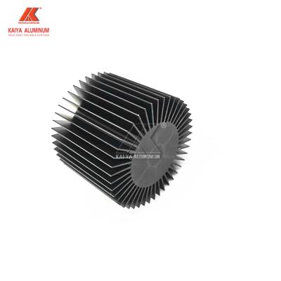 China anti-scratch circular cob smd led heatsink 50mm series led heatsink extruded aluminum black heatsink for sale