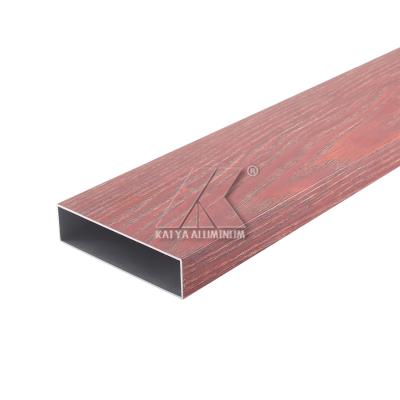 China For exteriro construction decoration building tall exterior wall cladding decoration timber aluminum square tube for exterior for sale