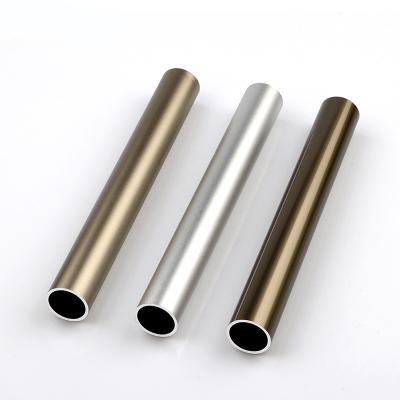 China Wholesale 1.3m Round Thick Anti-scratch Hollow Tube Aluminum Wardrobe Closet Posts With Socket Holder for sale