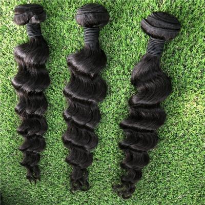 China Virgin Unprocessed Deep Loose Deep Wave Remy Human Hair Extensions for sale