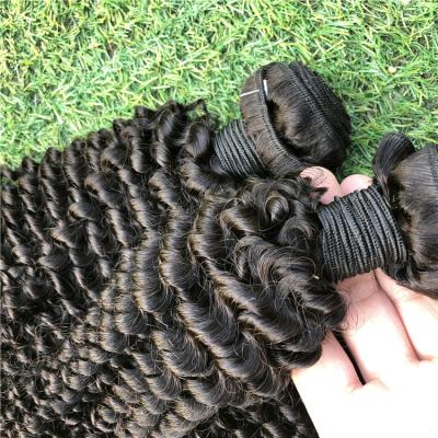 China Wave 100% Real Natural Indian Kinky Curly Hair Extensions 9A Loose Wave Hair Extensions Wholesale for sale