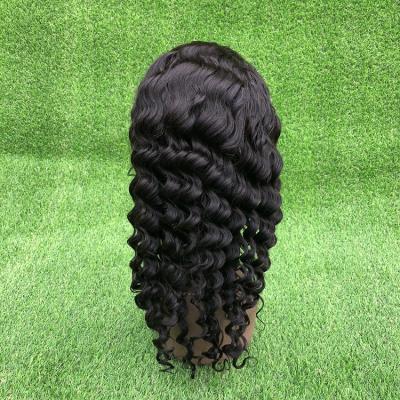 China Deep Wave Rainbow Wave Lady Lace Front Wig Human Hair Wigs Raw Indian Hair Vendors for sale