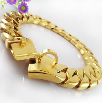 China Large Dog Collar Heavy Cuban Dog Collars Luxury Metal Dog Collar Chain DETACHED Dog Collars in Wholesale for sale