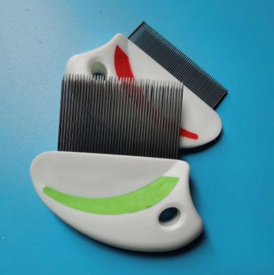 China Hot Sale Viable Pet Supplies Long Needle Dog Cat Cleaning Grooming Stainless Steel Short Flea Comb Pet Comb for sale