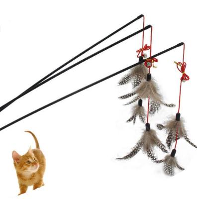 China Free Preview Viable Cat Toys Cat Feather Small Bell Toys Cute Cat Teaser Interactive Toys for sale