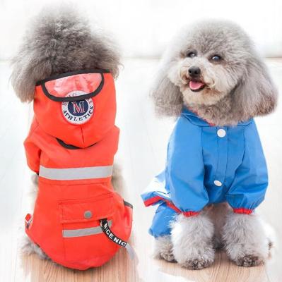 China New Design Fashion Sustainable Pet Dog Raincoat Waterproof Fabric Reflect Clothes Dog Raincoat For Pets for sale