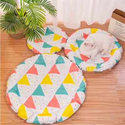 China Travel Summer Pet Cold Nest Ice Pad Pet Bed Dog Cat Mat Protector Pet Cushion Cooling Bed for sale