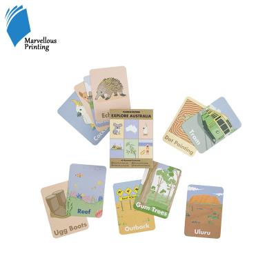 China Early childhood education of flash card strong and solid children's zoo instruction card children's enlightenment for sale