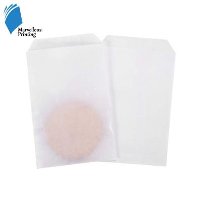 China Recyclable Self-adhesive Envelope White Paper Bag Food Packaging Fast Food Wrapping Paper Bag for sale