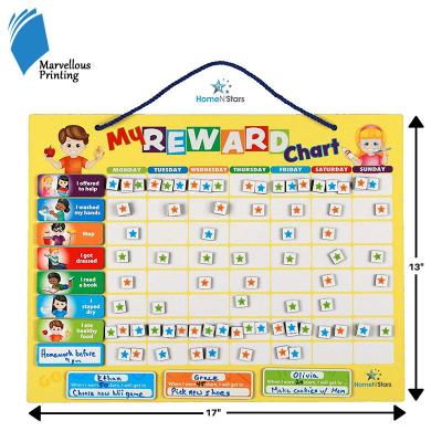 China Environmental Magnetic Child Behavior Reward Chore Chart for Children 2 to 6 Years Old for sale