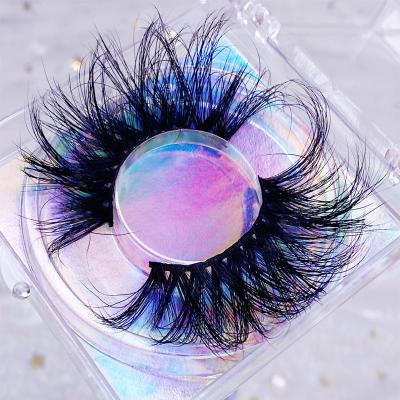 China 25-30 Times Custom Private Label 3d Mink Real Lashes Vendor Packaging 5d Mink Fur Fluffy Eyelashes for sale