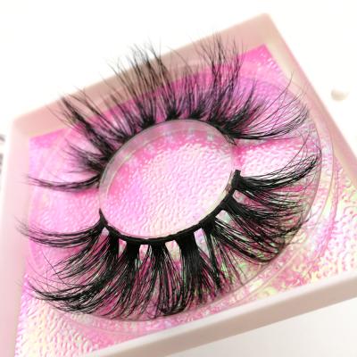 China 25-30 Times Wholesale Lash Vendor Handmade Best Selling 3D Fluffy Mink Lashes Box Real Mink Lahes 3D Mink Eyelashes Private Label Packaging for sale