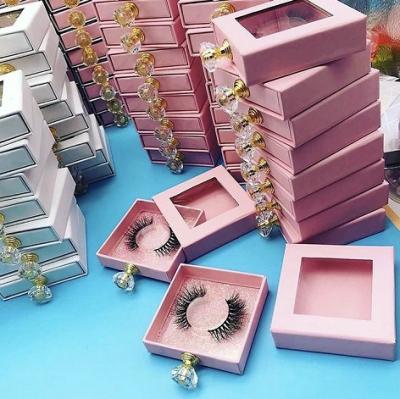 China Aseptic Cute Luxury Acrylic Butterfly Logo PVC Eyelash Coffin Lash Packaging Holographic Eyelash Box Luxury Private Packaging for sale