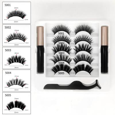 China Hot Selling Mink Luxury Lashes 3d Fashion Wholesale Glue Free Fluffy False Eyelashes For Magnetic for sale