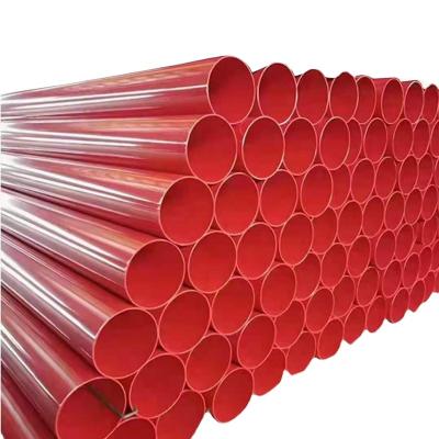 China Fluid Pipe Large-diameter plastic coated fire pole 6 inches fire fighting pipe fire hydrant ductile iron pipe fittings for sale