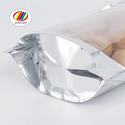 China New Arrival Recyclable Wholesale Different Sizes Spot Stand Up Nuts Packing Transparent Pouch Aluminum Foil Zip Lock Plastic Packaging Bag for sale