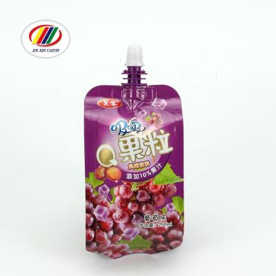 China Factory Direct Selling Recyclable Chinese Jelly Liquid Packaging Aluminum Foil Spout Laminated Bag With Own Logo And Design for sale