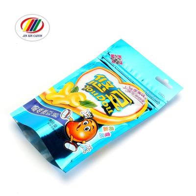 China Factory Direct Sale Chinese High Quality Aluminum Foil Bag Packing Food Snacks Moisture Proof Vertical Bag With Zipper Opening And Closing for sale