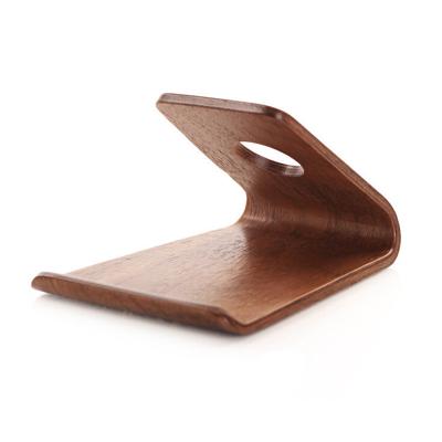 China Wholesale Viable Wood Phone Stand Holder Stand Wooden Stand For IPad For IPhone Watch 7 8 Phone Wood Stand Soft Surface for sale