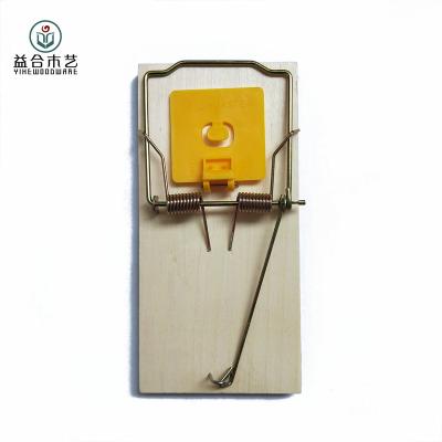 China Household Disposable Classic Synthetic Hook Mouse Rat Spring Wooden Trap Quickly For Rodent Pest Control for sale