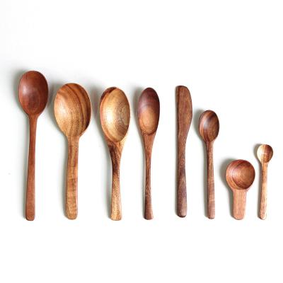 China Customsized Teak Kitchen Spoon Sustainable Wooden Paddle Wooden Rice Spoon Wooden Tablespoon for sale