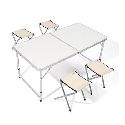 China Esschert Design Aluminum Alloy Modern Easy Carry Foldable Outdoor Camping Table Set for sale