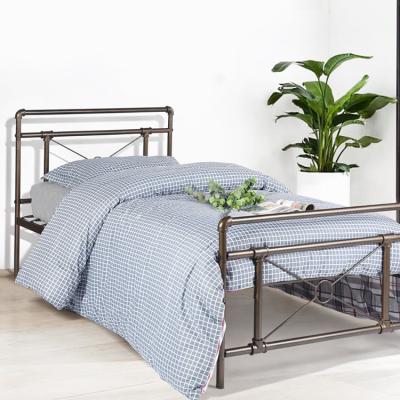 China Modern simple metal frame low bed design 197.5*92*88.5cm Esschert foldable bed platform for sale