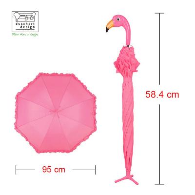 China Modern Competitive Price Anti-UV Straight Umbrellas With Flamingo Handle Promotional Umbrellas for sale