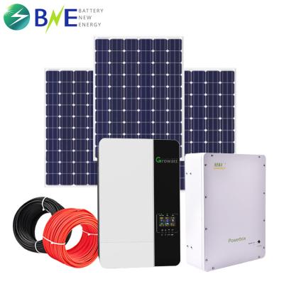 China Home Customized Off-Grid Solar System With Lithium Ion Energy Storage Battery for sale