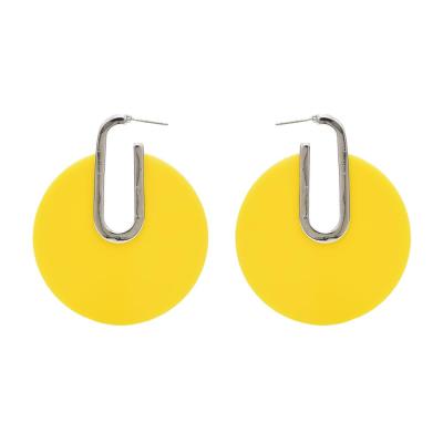 China European fashion new FASHIONABLE large acrylic earrings around geometric earrings wholesale jewelry for women for sale