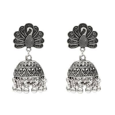 China BOHEMIA Tassels Earrings Bohemian Indian National Peacock Carved Earrings Retro Earrings for sale