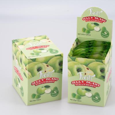 China Packaging Container Sugar Decoration Natural Light Sour Piece Candy Box OEM Strawberry Bags Apple Food Blueberry Color Feature Type for sale