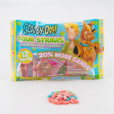 China Natural Factory Straws Fancy Sour Worm Confectionery Packets Sour Patch Worm Sour Candy Stick Sour Candy Wholesale Factory for sale