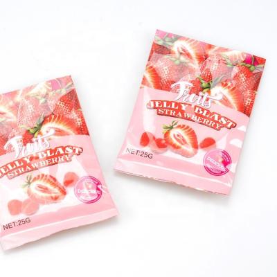 China American Vegan Sugar Free Pink Strawberry Natural Caramelos Candy Fruit Flavor Jelly Candy Gummy Sour Wholesale Halal Vegan for sale