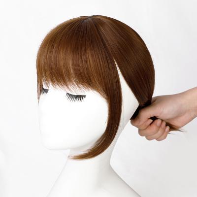 China 100% Real Remy Human Hair 100% Real Hair Extensions 3D Air Clip In Bangs Wig With Nice Clean Natural Flat Neat Bangs For Women for sale