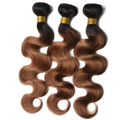 China Natural Body Wave Body Wave Hair Bundles Brazilian Ombre Brown 100% Deals Human Cheap Raw Brazilian Hair Bundles for sale