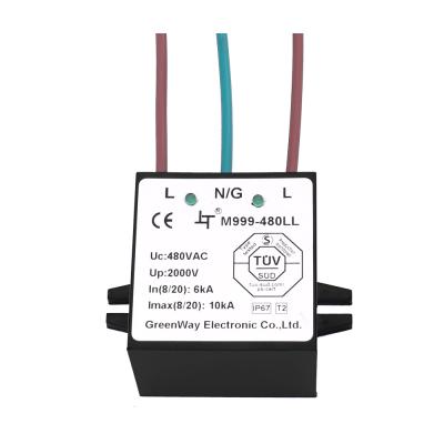 China High quality 3 wires connect SPD surge protection device M999-480LL IP67 10KA Uc 480v for sale