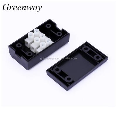 China Greenway M029 Mini Junction Power Plastic Box Three Pin Terminal Connector for sale