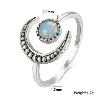 China Moon Moldavite Rings for Teen Girls Sexy Ring White Gold for sale